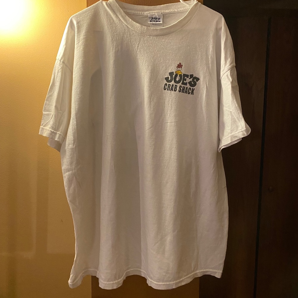 Unisex 2XL white “Joes Crab Shack” tee